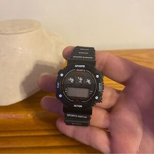 Sports World Time Action Quartz Digital Multifunctional Watch